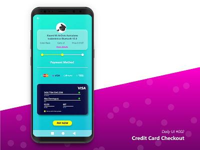 Daily UI 002 - Credit Card Checkout app design icon minimal ui ux web website