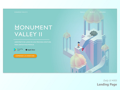 Daily UI #003 - Landing Page