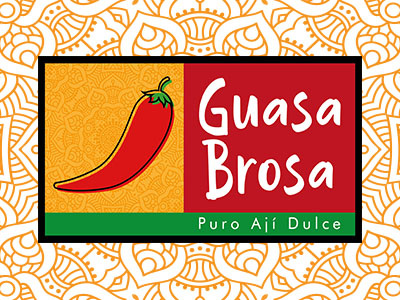 Logo Guasabrosa branding design flat logo typography