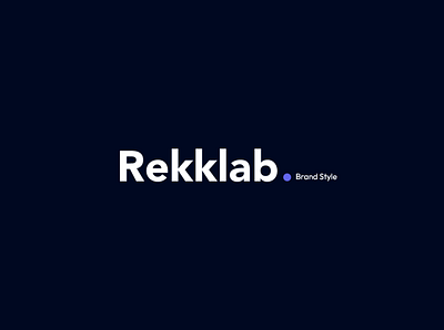 Rekklab Fintech company brand Identify brand design branding design logo