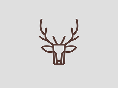 Deer head line logo art deer design graphic graphic design line logo logo logo design vector