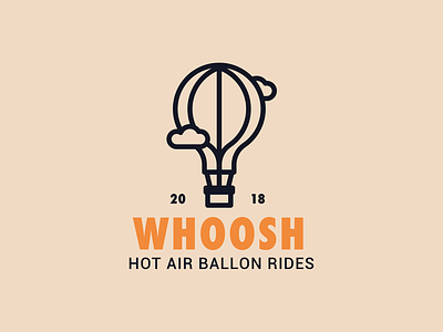 Hot air balloon logo design graphic graphic design icon illustration logo logo design outline