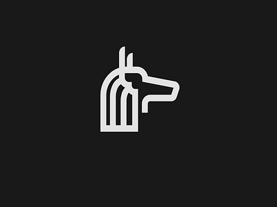 Anubis Icon Design art design flat graphic graphic design illustration logo logo design minimal vector