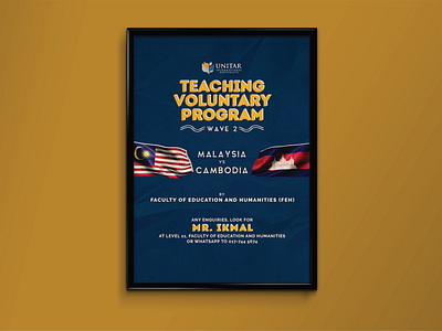 Teaching Voluntary Program Poster