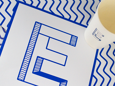 Cafe Identity blue branding cafe coastal coffee e identity logo pattern stamp typography