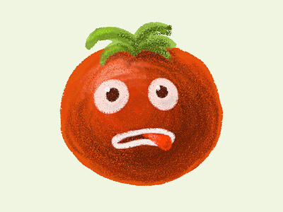Funny Cartoon Tomato