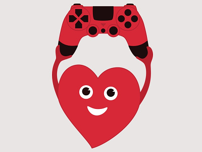 Gaming Heart game gamepad gamer gaming heart joypad joystick love valentine valentines day vector