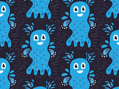 Undiscovered sea creature pattern