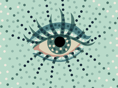 Dotted blue eye abstract abstract eye blue eye blue eyes dots dotted eye eyes illustration vector