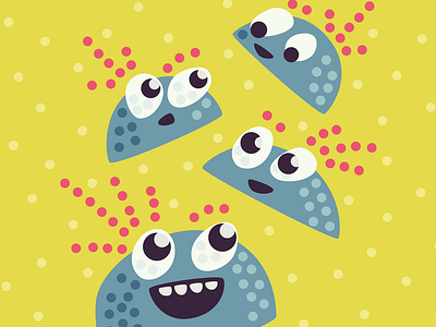 Kawaii Candy Friends bright candy cartoon character characters colorful cute dots happiness happy illustration kawaii