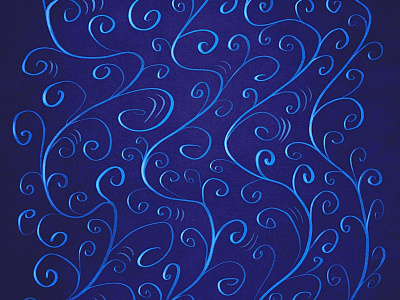 Blue Glowing Swirls