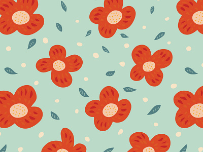 Simple orange flowers