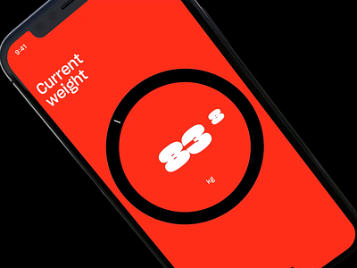 Weight Tracker ⚖️ animation app bhsad bhsadmad clean fitness iambritankastudent interface mad6 mad666 minimalist mobile variable font