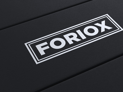 FORIOX branding design flat icon illustration illustrator logo minimal typography vector