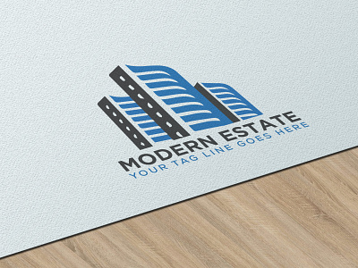 Real Estate Logo branding design flat icon illustration illustrator logo minimal typography vector
