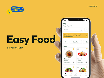 Easy Food mobile design ui ux