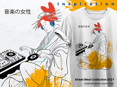 Japanese Streetwear collection design fashion illustration illustrator japanese streetwear tshirt tshirt art tshirt design tshirt designer vectorart