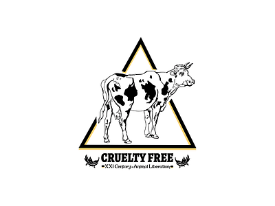 Cruelty Free activist cow cruelty free design graphic design illustration illustrator tshirt tshirt art tshirt design tshirt designer vegan