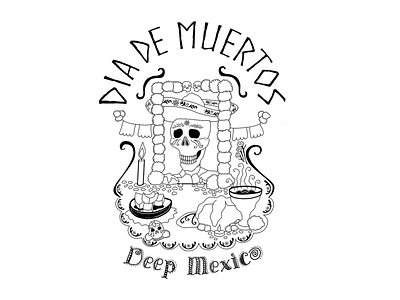 Dia de Muertos design design illustration illustrator tshirt tshirt art tshirt design tshirt designer