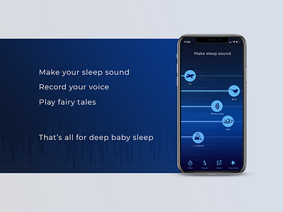 Deep baby sleep ui ux