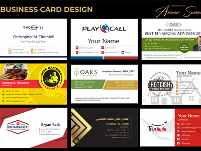 Business Card Design Anwar Suseno