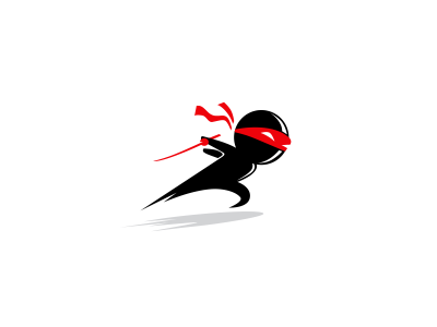 Lag Assassin Logo assassin game icon kill lag logo logomark ninja pow slash sword