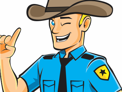 Guard Mascot cowboy guard illustration mascot security sheriff