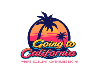 California 80s beach california design logo sunset unused