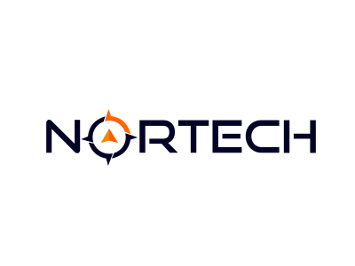 Nortech compass design logo north tech