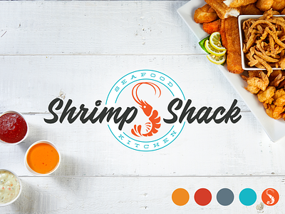 Shrimp Shack Visual Brand brand branding florida icon jacksonville logo photography restaurant seafood shrimp typography