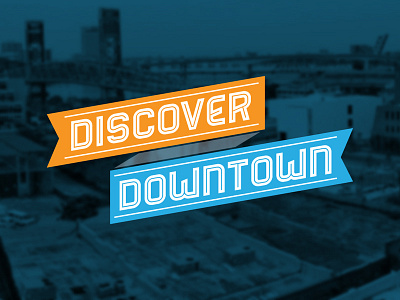 Discover Downtown Logo branding logo typography