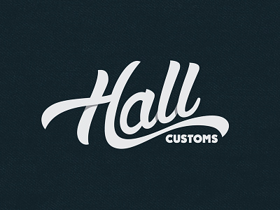 Hall Customs Logo branding logo typography