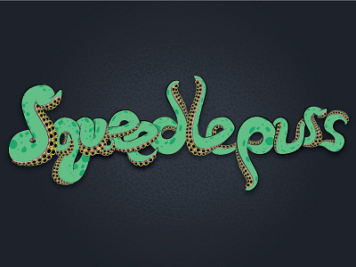 Squeedlepuss Logo band branding logo music typography