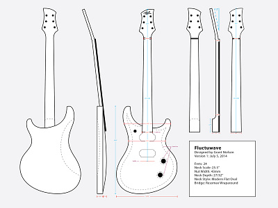 "Fluctuwave" Guitar Design