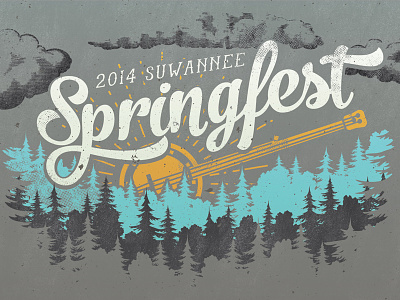2014 Suwannee Springfest Title Card festival music suwannee typography