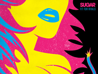 Album Cover WIP album cover erotic illustration music neon