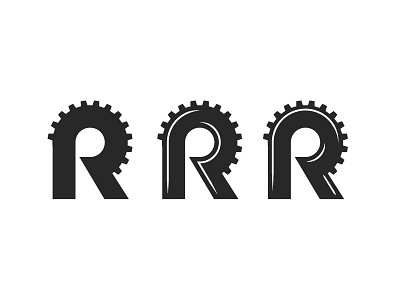 Industrial R's gear industrial logo r