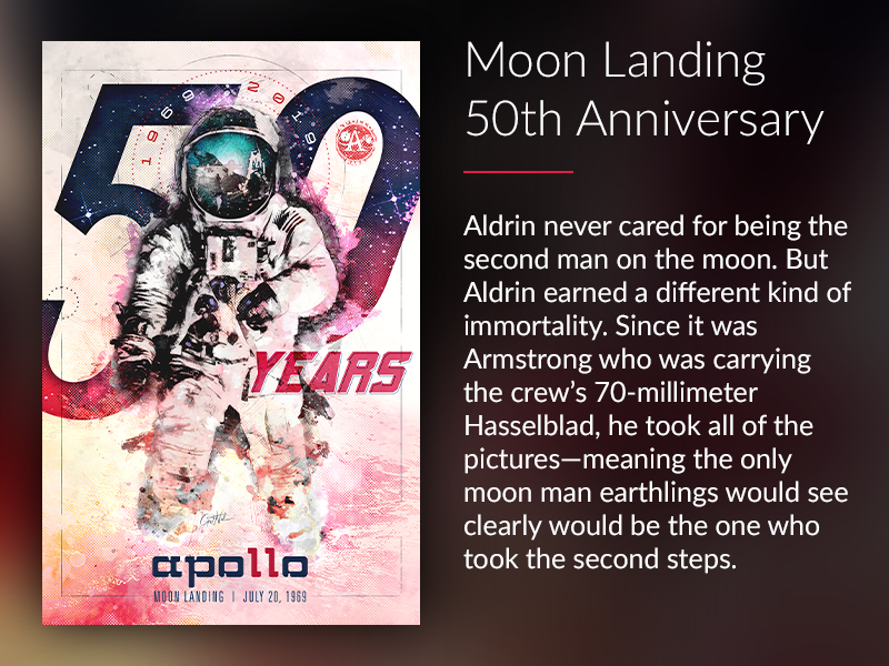Moon Landing 50th Anniversary poster space race space nasa neil armstrong buzz aldrin 50th anniversary moon landing apollo 11