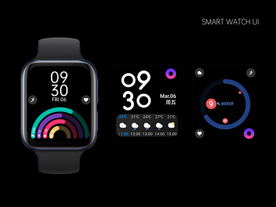 smart watch UI design ui
