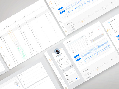 CAST Cardiology Webplatform design desktop doctor ecg heart list medical medicine mobile saas app ui ux uxui