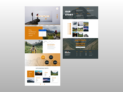 Hiking/Trekking Landing Page