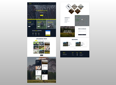 Hunting Landing Page custom website theme design themeforest ui uiux uiuxdesign ux website design xd