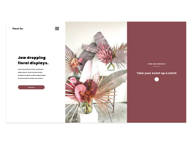 Floral Co. Project Design 2.0 creative agency custom web design custom website design minimalistic ui uiux uiuxdesign ux