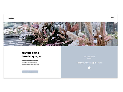 Floral Co. Design Project 4.0 creative agency custom web design custom website minimalistic ui uiux uiuxdesign ux