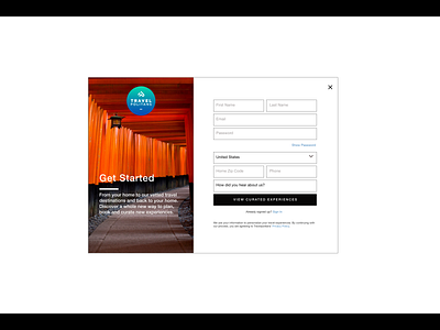 Travelpolitans UI Signup   Japan