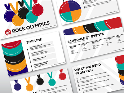 Rock Olympics Presentation branding design event event planning microsoft office olympics powerpoint presentation slides torch