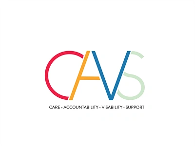 CAVS Program Logo accountability branding care design logo program branding support typography vector visibility