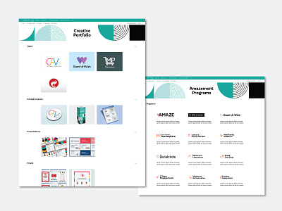 Amazement Site Design branding design digital digital design sharepoint site design typography web web design
