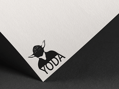 YODA branding design art design graphic designer graphic graphicdesign illustration illustrator logo minimalism minimalist minimalist logo star wars art starwars typo typographic typography logo yoda