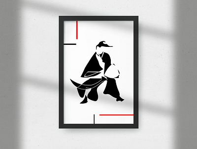 samourai abstract abstract art design design art design graphic designer designs graphic graphicdesign illustration illustrator minimalism minimalist posters samourai webdesign